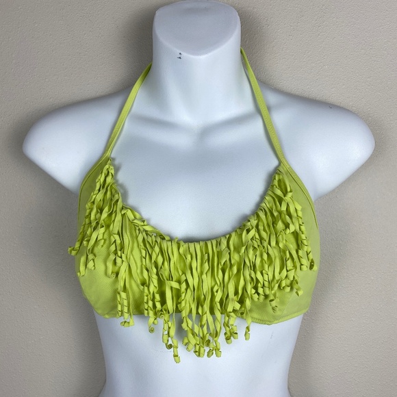 Victoria's Secret Fringe Halter Bikini Top - Size Medium - Picture 1 of 3